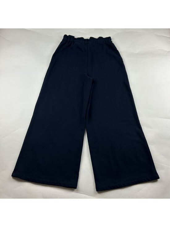 Express Navy Blue Jersey Knit High Rise Wide Leg Lounge Pant M